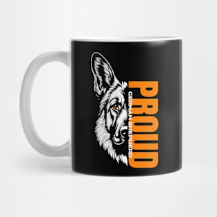 Majestic German Shepherd Design: Unleashing Proud in Every Detail Mug